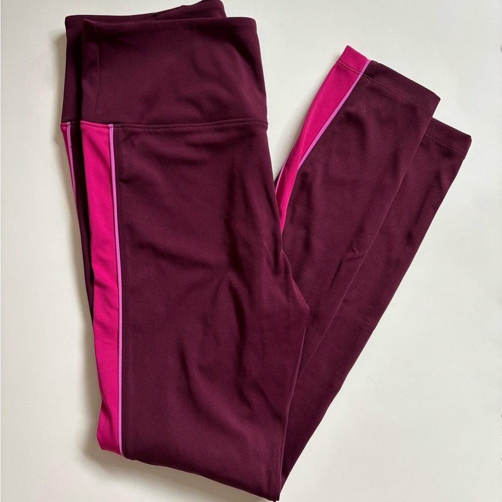 Lou & Grey Burgundy and Pink Leggings